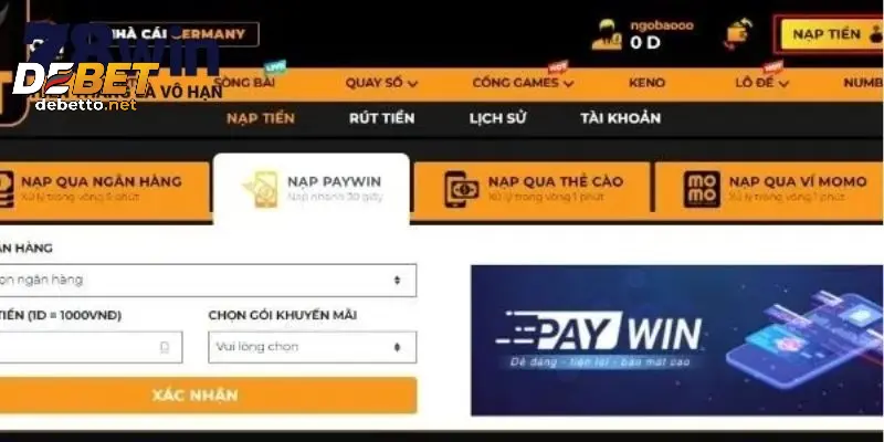 DEBET là nhà cái được nhiều người yêu thích tham gia